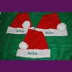Santa Hats customized with name