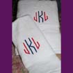 Monogrammed towels