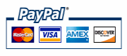 We accept Paypal and all Major Credit Cards!